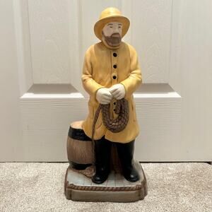 Vintage D.A. Morse Ceramic "Old Salty" Nautical Fisherman Sailor Lamp Base